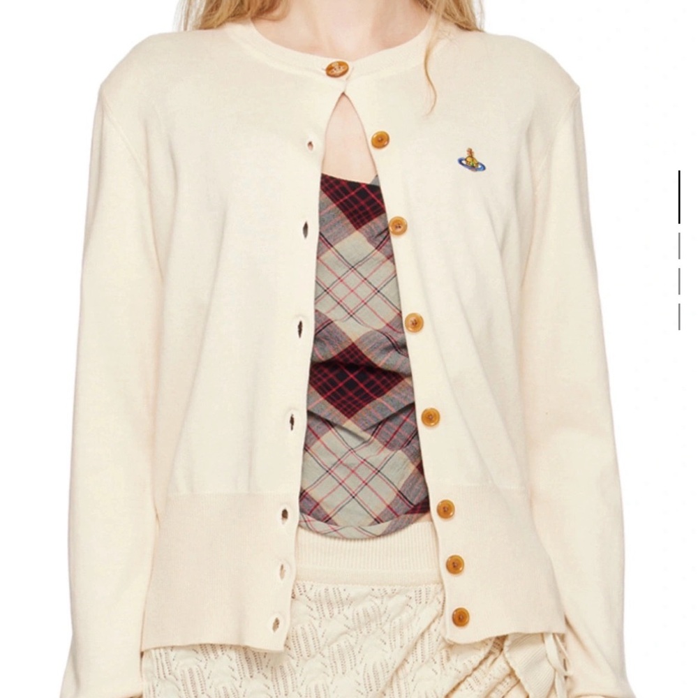 Vivienne Westwood Off-White Bea Cardigan
